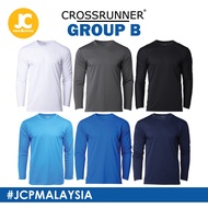 Crossrunner Unisex Performance Long Sleeve Tee - White / Charcoal / Black / Sapphire / Royal / Navy 