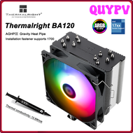 QUYPV BA120 Thermalright CPU อากาศเย็น AGHP Anti-Gravity 6ท่อความร้อน120มม. พัดลมไร้เสียงสำหรับ AM4/1700/115X/1200 APITV