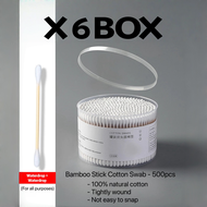 500pcs Double Head Cotton Bud Cotton Swab Lipstick Kapas TelingaCotton Buds Cotton Bud