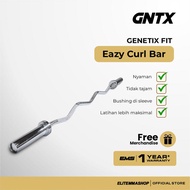 GENETIX FIT Eazy Curl Bar Barbell Untuk Pemula Barbell Fitness Bar Fitness Stik Barbell -Taro store1