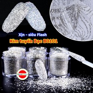 Super Flash imported silver glitter code B0101