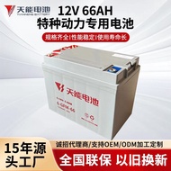 Electric Vehicle Patrol Car 12V66AH6-GFM-66 Four-Wheel Original Tianneng Washing Machine Electric Fo