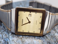 นาฬิกา Swiss-made Rado จอทีวี Gold Dial Automatic  (มือสอง สภาพดี)