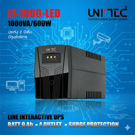 ส่งฟรีทั่วประเทศ! UPS 1000VA/600W IT-SERIES LED UPS เครื่องสำรองไฟแบตใหญ่9แอมป์ เหมาะกับคอมทั่วไป/CC