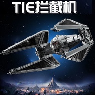Compatible Star Wars Series TIE Interceptor 75382 Boy Assembled Building Block Toy Huge Type
