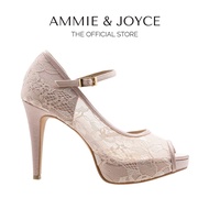 AMMIE & JOYCE Adele Heels Ladies Women Shoes (Nude)