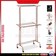 Anti Rust Towel Stand YM T60C - Penyidai Baju / Ampaian Tuala Baju / Rak Tuala Besi / Towel Hanger Rack / Clothes Hanger