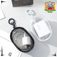 Data cable storage bag/ Data Cable Storage Box Charger Head Simple Transparent Storage Bag Storage B