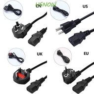 USNOW US UK EU CN Power Cord, Universal 1.5M AC Power Supply Adapter, Extension Power Cable 3-Prong Black 3 Pin Power Cord Cable Laptop