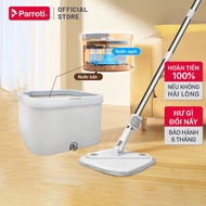 Cây lau nhà tự vắt xoay 360 độ tách nước bẩn Bộ lau nhà thông minh Parroti Spin - SA01