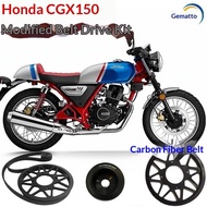 Suitable For Motorcycle Honda CGX150 Chain Modification Belt Drive Kit, Synchronous Transmission Kit