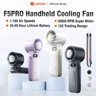 JAMAY F5Pro Fan Portable Turbo Fan High Speed kipas mini Foldable Hand fan cooler 199 Level LED Disp