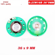2pcs/lot New Green Ultra-thin Mini speaker 16 ohms 0.25 watt 0.25W 16R speaker Diameter 36MM 3.6CM t