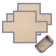 Nonstick Silicone Bread Pan Liners 2 Pcs Reusable Baking Mat for 9.5 X 5 Inch Loaf Pan