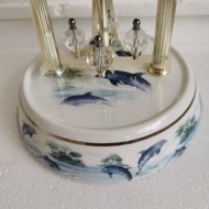 European Ceramic Pendulum Clock Living Room Table Clock Clock Table Clock European Bedroom Clock Orn