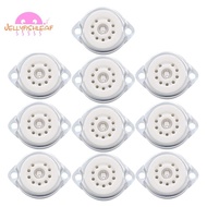 Audio Guitar Tube Chassis Mount 9pin  Vacuum Tube Socket Base 10PCS for 12AX7 ECC82 6922 EL84 6DJ8 1