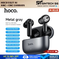 [ New Fast Delivery ] Hoco EQ27 AI Translation TWS Earbuds BT5.4 ANC ENC 134 Languages SG Local