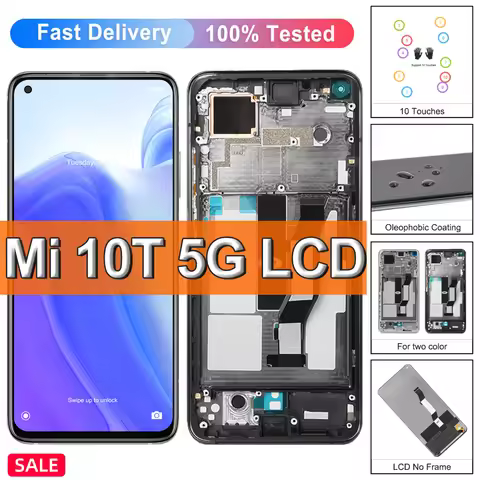 For Xiaomi Mi 10T Redmi K30s LCD Display Touch Digitizer Assembly 6.67'' For Xiaomi Mi10T 10T Pro Di