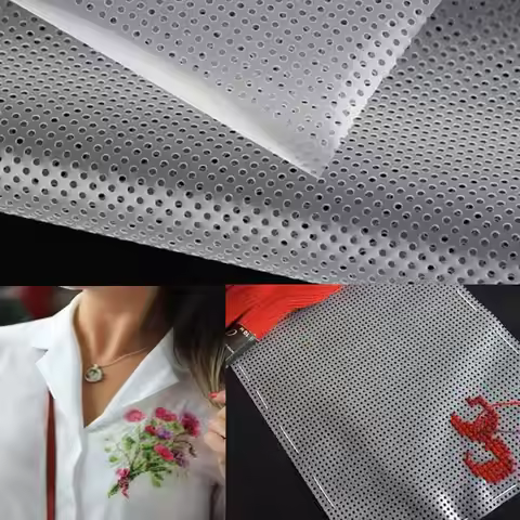 DIY Crafts Water Soluble Canvas Cross Stitch Supplies Transparent Waste Canvas for Cross Stitch 14CT