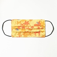 【防疫必備】折式布口罩_韓國花牌款_鮮黃楓間鹿