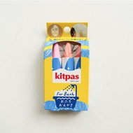 【kitpas】日本製環保無毒浴室水洗蠟筆-三支組(粉/橘/紅)
