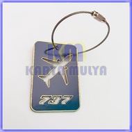 GANTUNGAN 737 Color Airplane Keychain Navybiru AirplaneKeychain - Karya Mulya