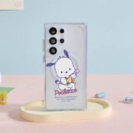 三麗鷗男團帕恰狗吃棒棒糖防摔透明SAMSUNG手機殼