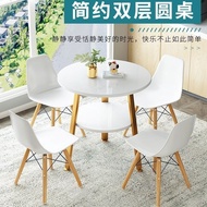 LdgNordic Simple Modern Table Rental House Rental Double-Deck Home Dining Table Office Tutorial Study Multi-Purpose Type