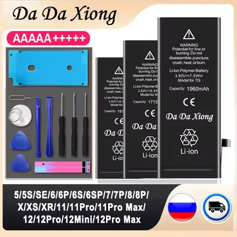 High Quality 0 Cycles Battery For iPhone 5S 5C SE 6 6S 7 8 Plus 4 4S 5 X XR XS 11 12 Pro Max For SE2