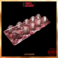 (100pcs/500pcs) EGG Tray / Disposable OPS Plastic EGG Tray Pink BENXON / egg tray / plastic egg tray
