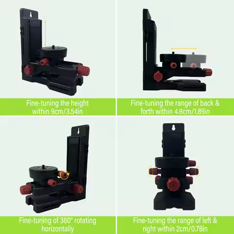 Heipoe DJ1000 Fine-tuning Bracket Laser Level Adapter Multifunctional Magnetic Pivoting Base with Ad