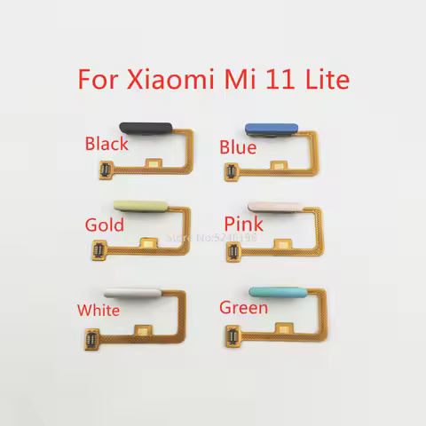 1pcs Fingerprint Sensor Flex Cable For Xiaomi Mi 11 Xiaomi Mi 11 Lite Touch ID Replace Part.