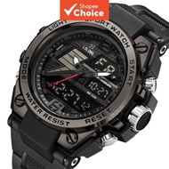 Large Screen Digital Sports wrist watch for men&women with Dual Display, Backlight, Alarm, Stopwatch