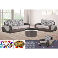 LX- 319, RUSTIC Design FABRIC SOFA SET,  ( Marble Velvet / Pet Friendly / Water Repellent)/ CASA Leather. RAYA SALE