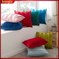 bangla|  Pillowcase with Invisible Zipper Sofa Cushion Cover Modern Square Pillow Shams Stylish Plush Cushion Cover for Bedroom Living Room Decor Invisible Zipper Closure