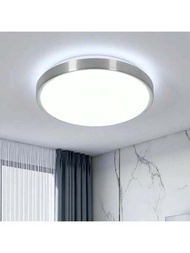 現代24w 2700流明led圓形天花板燈,白色6500k冷色光,鋁質25cm直徑天花板燈,適用於浴室臥室廚房客廳