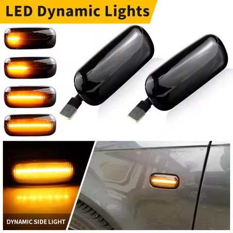 2PC LED Side Marker Turn Light Signal Lamp T10 Interface Dynamic For Audi A3 S3 8P 2004-2008 A4 RS4 