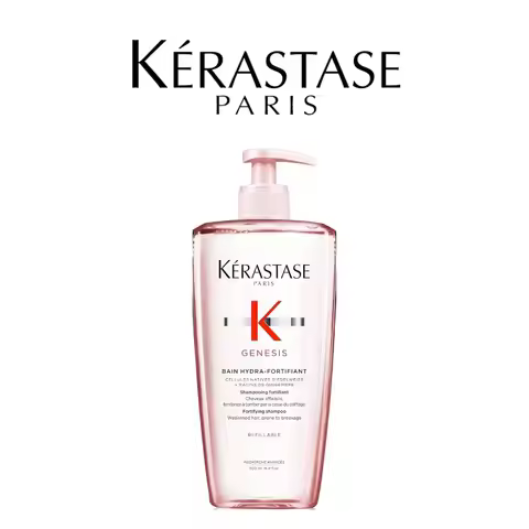 Kerastase Genesis Hydra-Fortifiant Shampoo 500ml, For Weak or Damaged Hair, Anti-Breakage & Strength