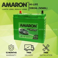 AMARON HI-LIFE | 55B24LS | NS60LS | HONDA CIVIC ACCORD CRV l Car Battery | Bateri Kereta