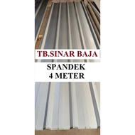 Atap Spandek 4 Meter x 0.30 mm SNI / Atap Baja Ringan / Spandeck