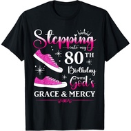 Men's cotton T-shirt 80th Birthday Eighty 80 Years Old Bday Party Funny Womens T-Shirt