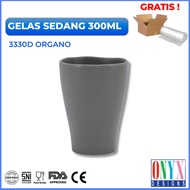 Onyx Medium Glass 300ml Melamine Organo Series - 3330D
