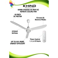 Khind CF683DC (60”) BLDC Remote Control Ceiling Fan WHITE