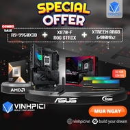 AMD COMBO Computer Set (R9 9950X3D + ROG STRIX X870-F + XTREEM ARGB 6400Mhz 32GB 16x2)