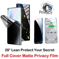 Matte Anti Spy Privacy Hydrogel Film For Xiaomi Redmi 12C 11A 11 Prime Note 11 11T 11E 12 Pro / Speed / Discover / Pro+ 11S 12S 11R 11SE 5G Screen Protector