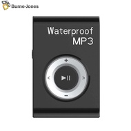 HiFi Stereo Music MP3 Walkman IPX8 Waterproof Mini MP3 Player with FM Radio Clip Rechargeable Polymer Battery for Swimming Running Riding