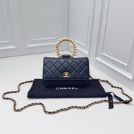 98新Chanel香奈兒珍珠立體手環woc 鏈條包