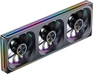 ​JONSBO ZA-360BR (Reverse) PC Case Fan,All(3)-in-One,Single Frame Unit 120mm ARGB Fan,PWM,Reverse Bl