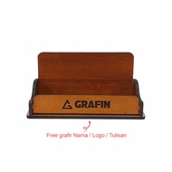 Business card holder Stand wooden box business card holder name card holder box