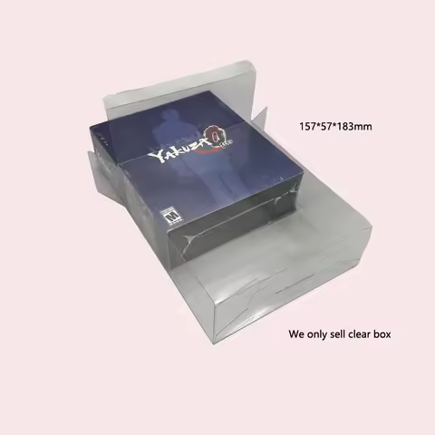 Transparent Clear PET Box for Yakuza 0 Limited Run 20th Anniversary Limited Edition Collection Case 